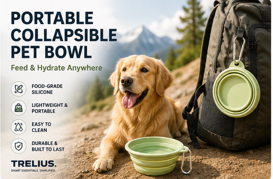 Portable Collapsible Silicone Pet Bowl