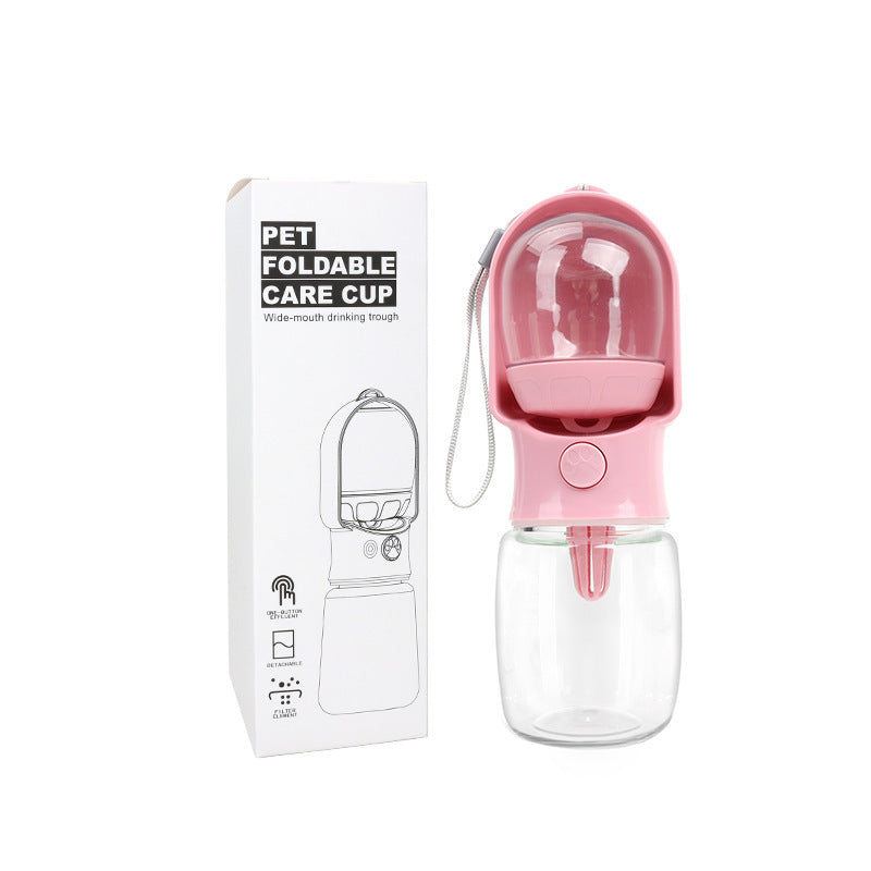 Portable Dog Water Bottle with Food Storage Container