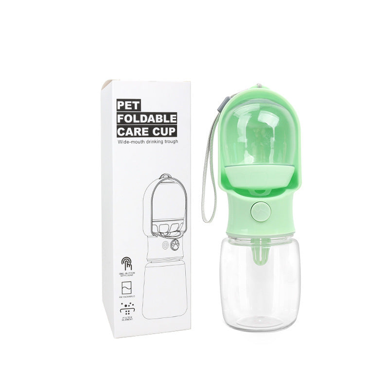 Portable Dog Water Bottle with Food Storage Container