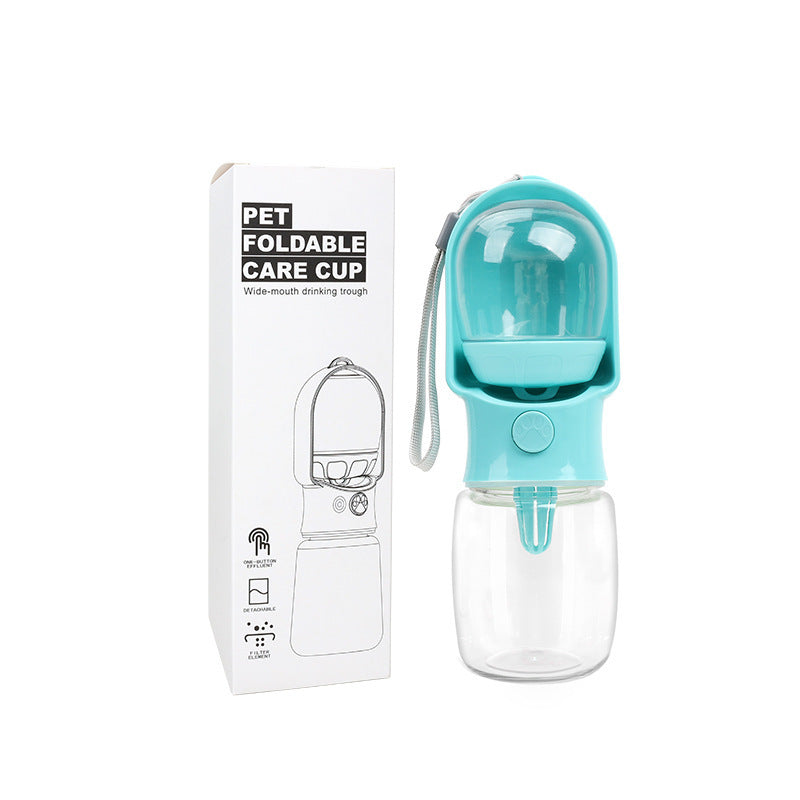Portable Dog Water Bottle with Food Storage Container