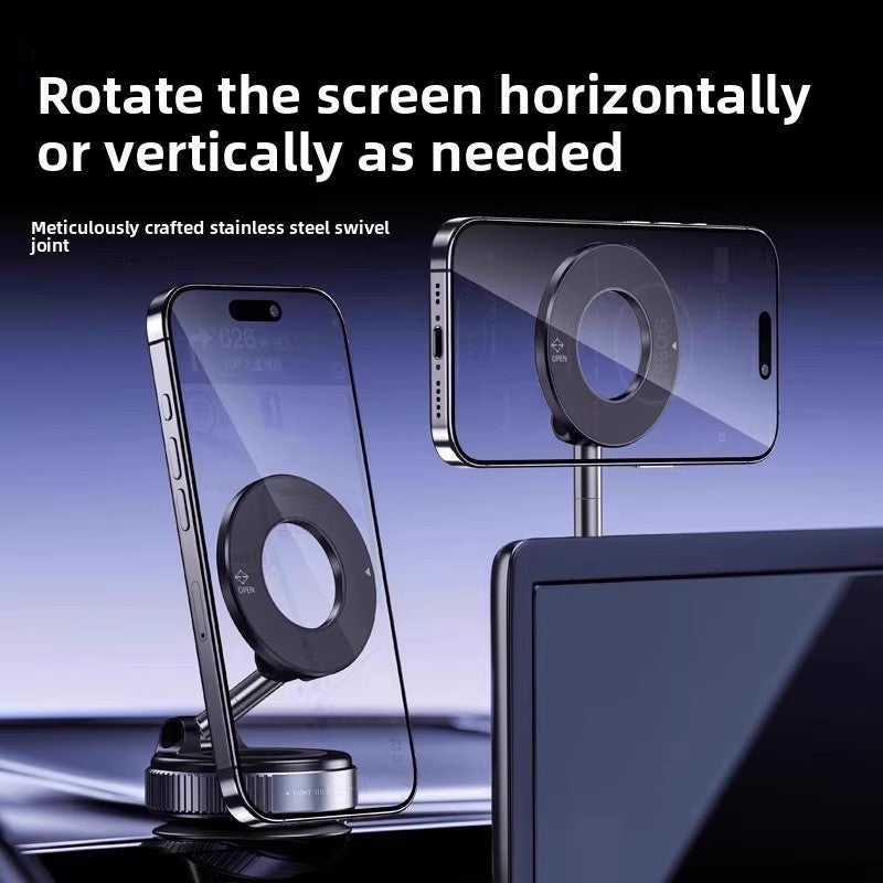 Magnetic Car Phone Holder with Suction Cup Mount