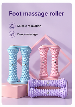 Double-Row Foot Massage Roller for Plantar Fascia Relief